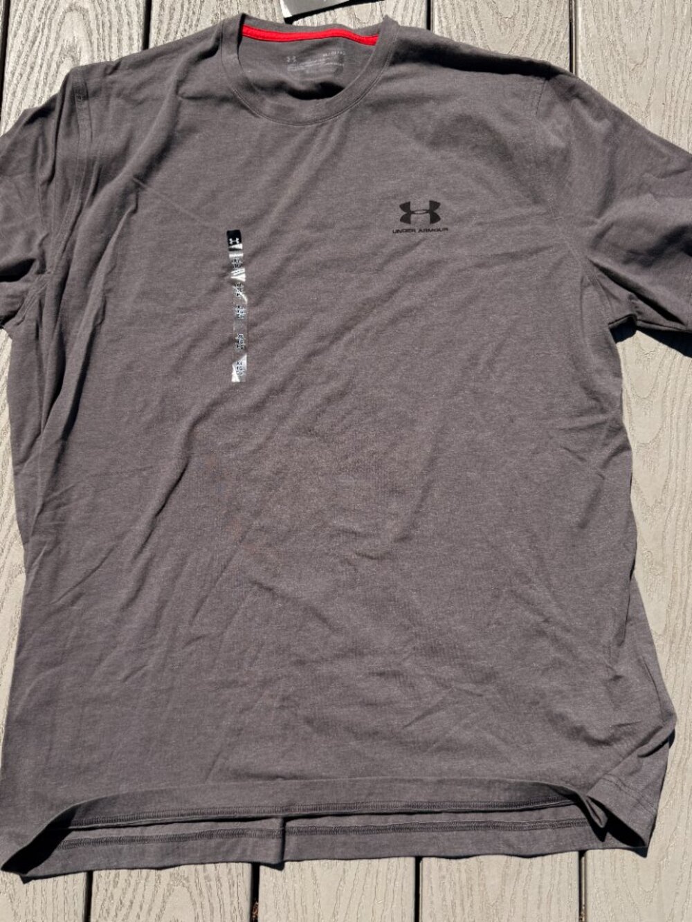 Under Armour Mens Heat Gear Short Sleeve Size XL Loose NWT Gray